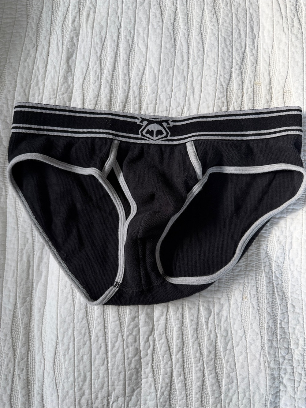 Nasty Pig Black Briefs with Light Gray Trim